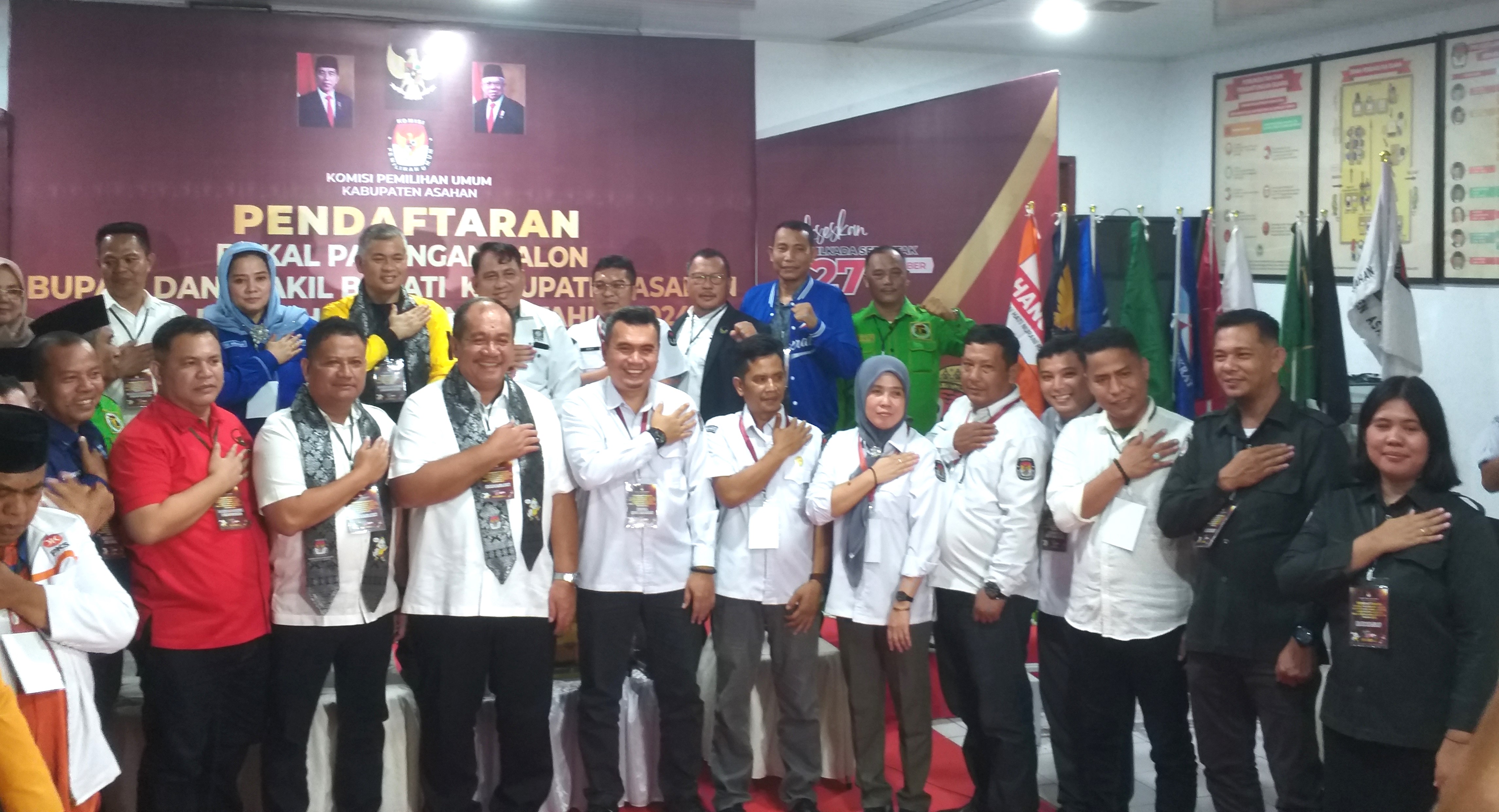 Pendaftaran Bacalon Bupati dan Wabup Asahan 