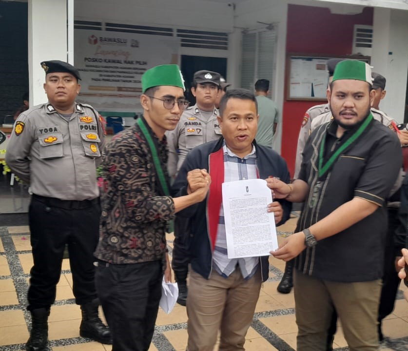 HMI serahkan pernyataan sikap ke Bawaslu Asahan