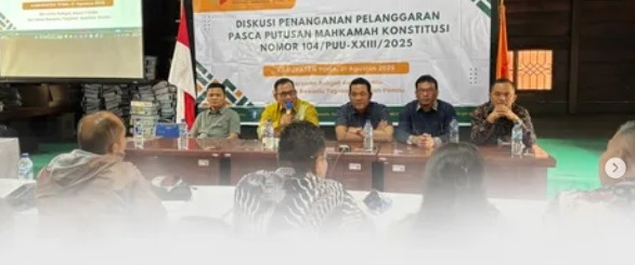Diskusi Putusan MK 104 di Kab. Toba