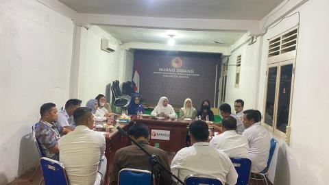 Bawaslu Kabupaten Asahan Gelar Rapat Peningkatan Kapasitas Sekretariat